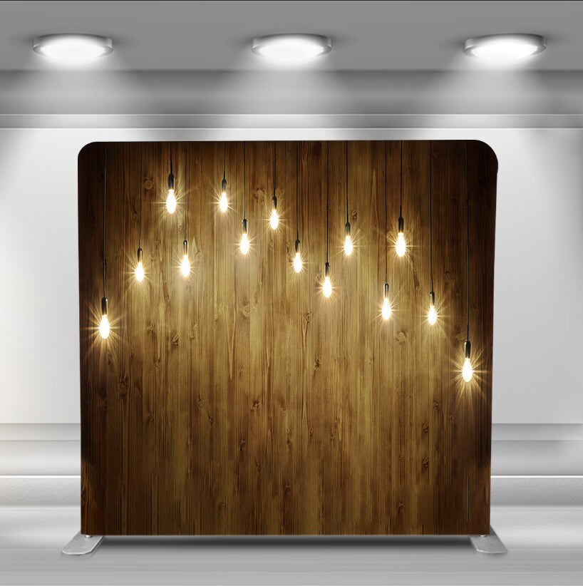 Pillow Cover - Barn Wood with Lights