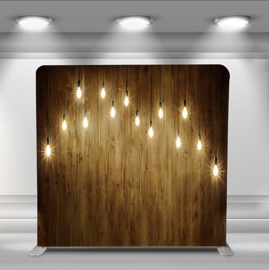 Pillow Cover - Barn Wood with Lights