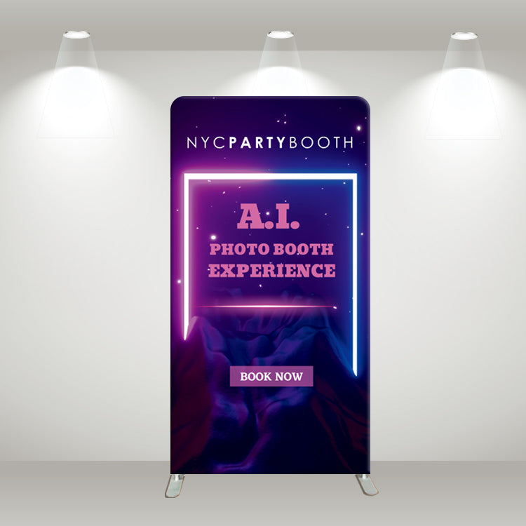 Tension Fabric Banner Bundle - Custom Order (4ft x 7.5ft)