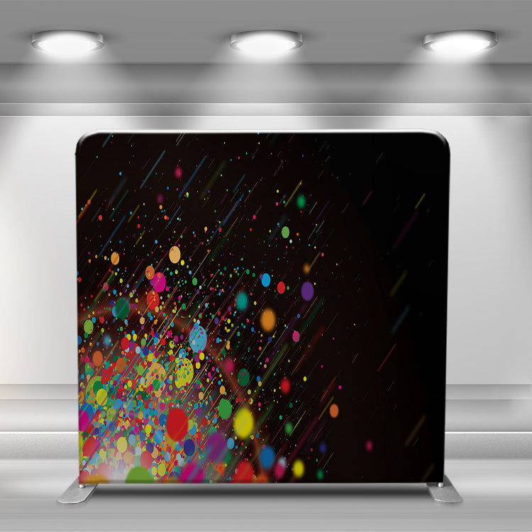 Pillow Cover - Modern BLACK + Star Explosion (Double-Sided) - Approved Backdrops - Your One-Stop Shop