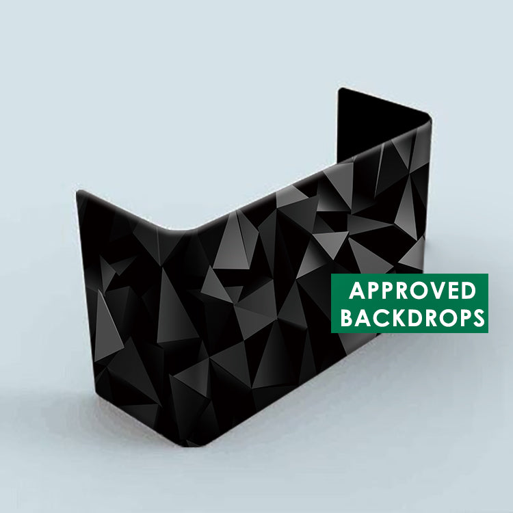 DJ Facade - Modern Black Bundle (6.5ft x 4ft) - Reversible