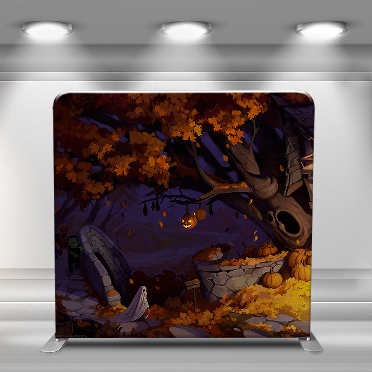 Pillow Cover - Halloween Scary House (Double-Sided)