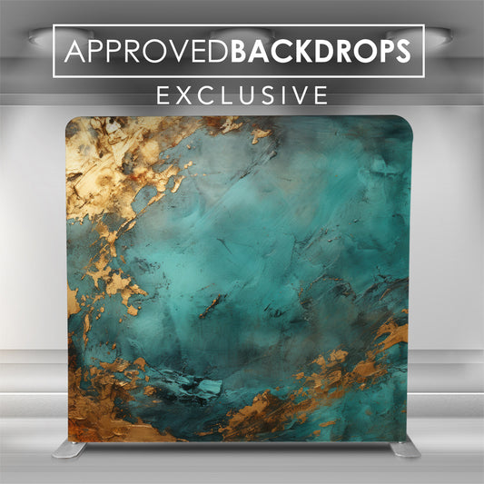 Pillow Cover - Turquoise Gold