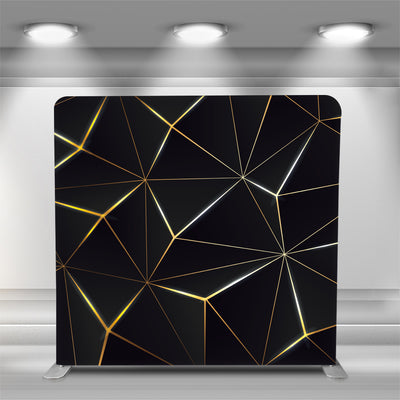 Pillow Cover - Black Geometric & Faux Tufted (Double-Sided) - Approved Backdrops - Your One-Stop Shop