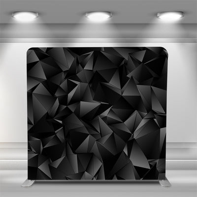 Pillow Cover - Modern BLACK + Star Explosion (Double-Sided) - Approved Backdrops - Your One-Stop Shop
