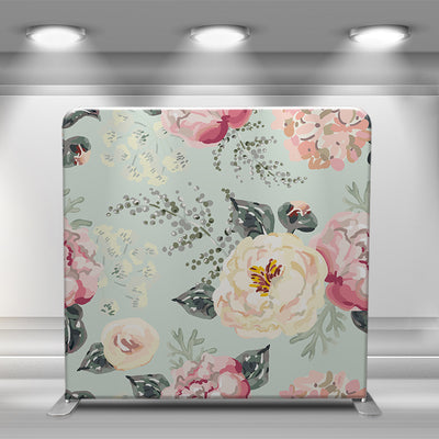 Pillow Cover - White Rose + Purple Floral (Double-Sided) - Approved Backdrops - Your One-Stop Shop