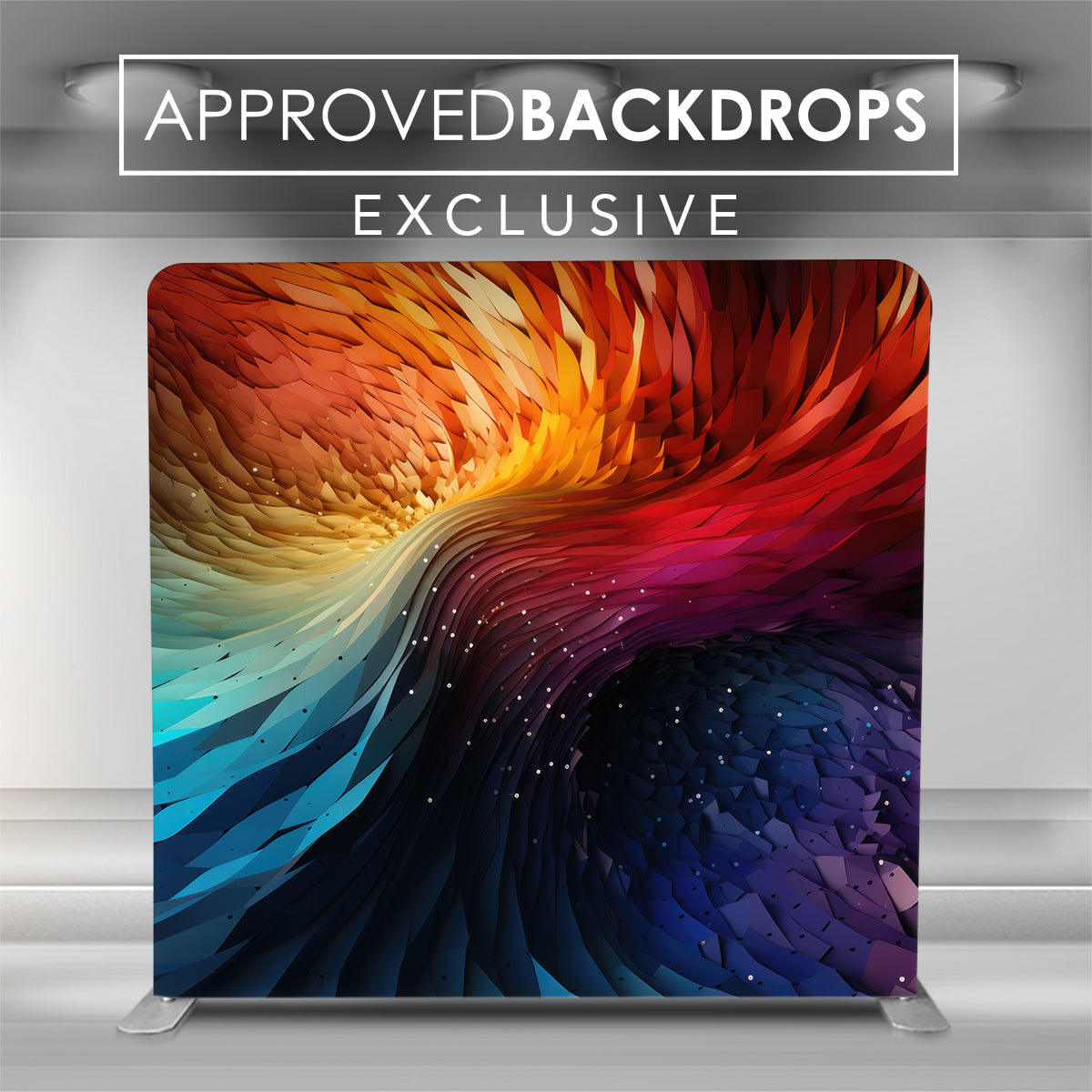 Pin5 Wave Backdrops Pillow Cover - Pride Half Tone Wave Photo Booth Backdrop – Approved ...